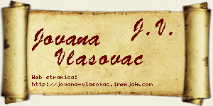 Jovana Vlasovac vizit kartica